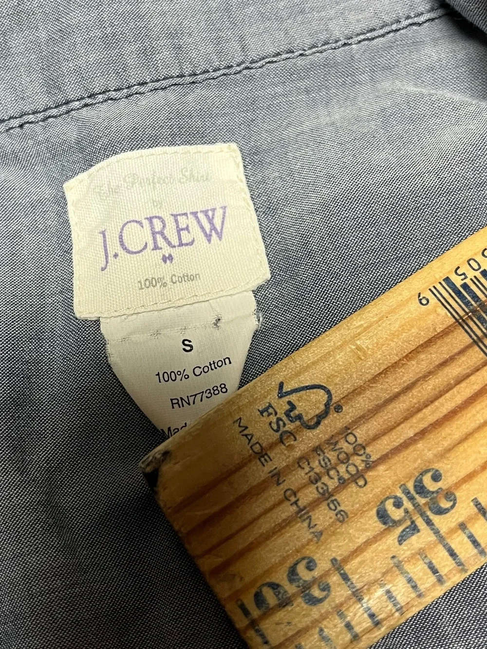J. Crew Women’s Size Small Light Blue Button-Down Workwear Shirt